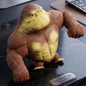 SoothePlay Ultimate Power Gorilla Squishy – Super-Sized, Heavy-Duty Muscular Ape Fidget Toy | Satisfying Squeeze, Slow-Rise, Tactile Stress & Anxiety Relief