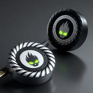 Little Devil Mechanical EDC Fidget Toy – Haptic Slider & Ratchet Spinner