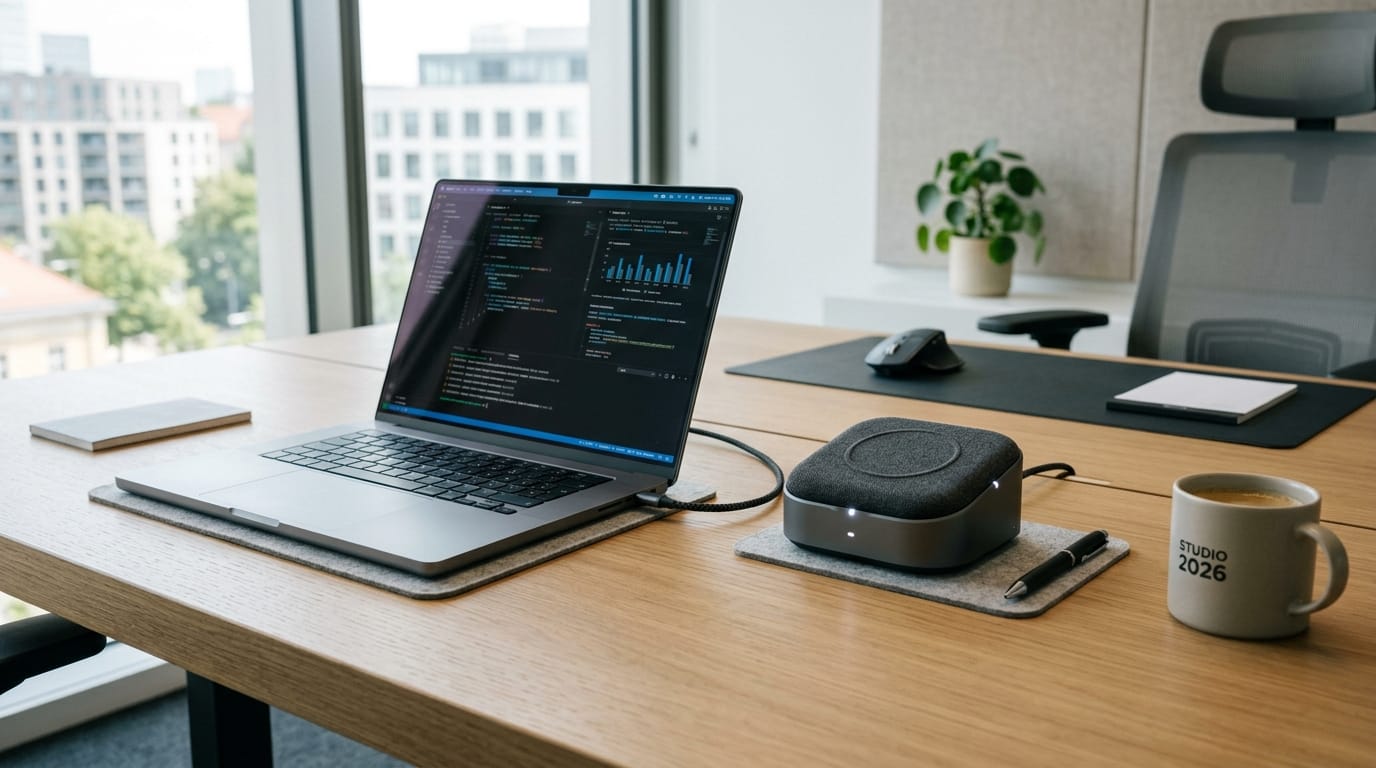 Professional desk setup with sensory fidget tools to help stop nail biting