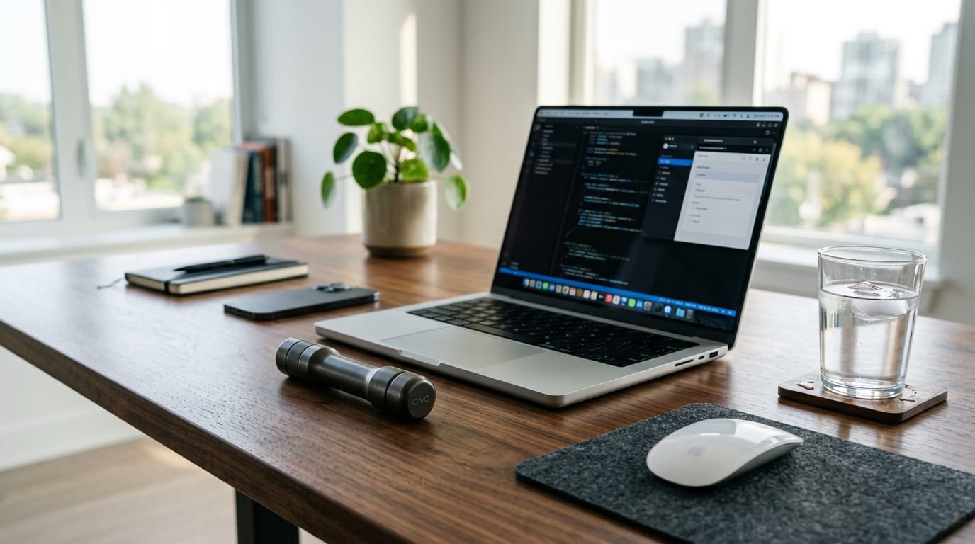 A professional desk setting featuring a high-end metal sensory fidget tool, representing the evolution of therapeutic tools for the modern workplace.