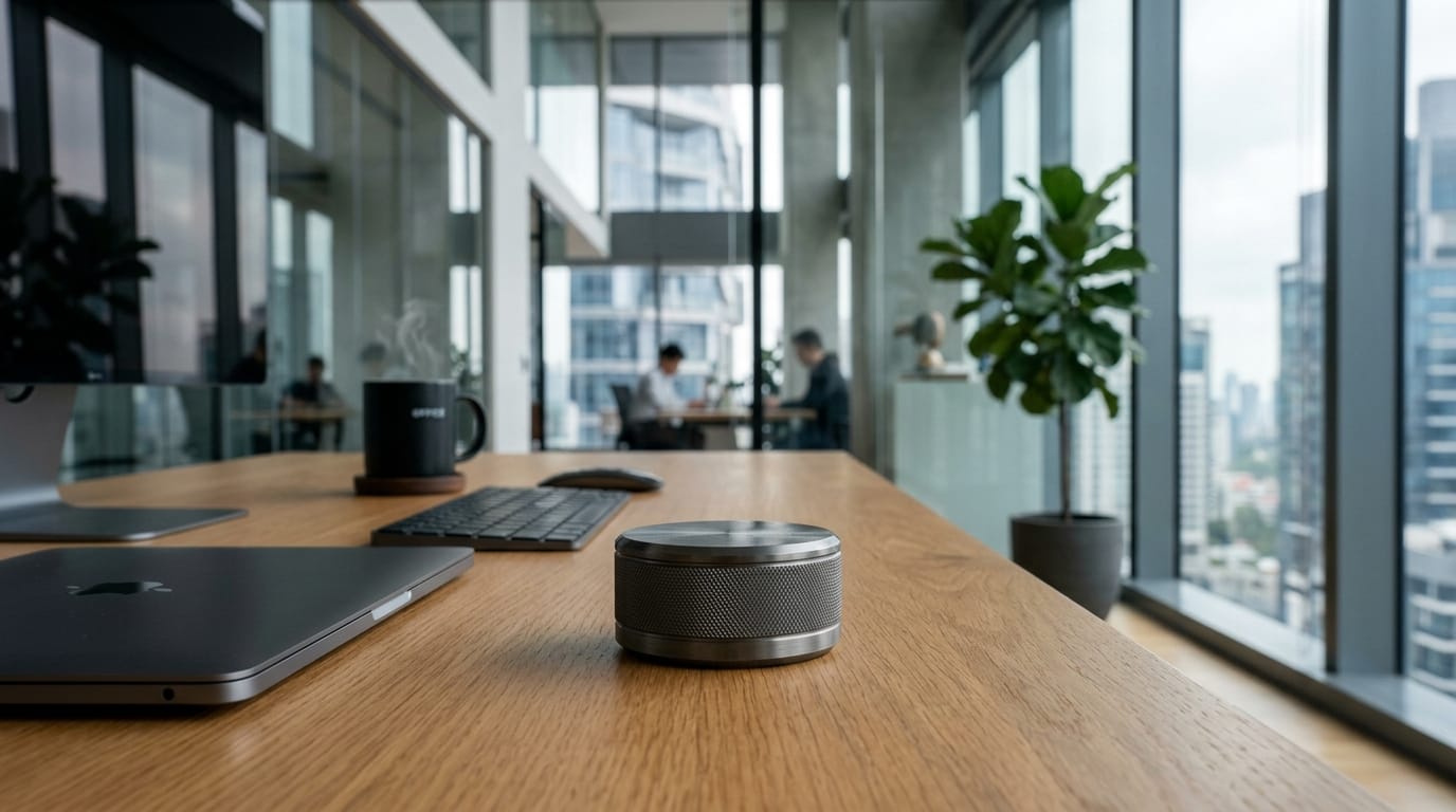 An executive-grade tungsten sensory tool resting on a modern desk to illustrate the shift toward professional sensory regulation.