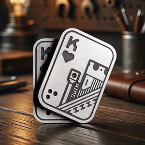 Modular Zinc Alloy Magnetic EDC Slider – Custom Haptic Push Card & Stackable Metal Fidget Toy for Anxiety & Focus