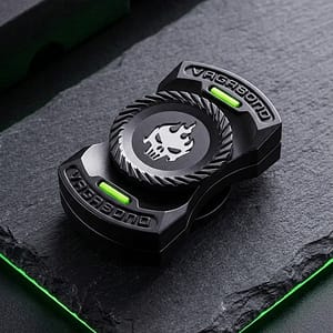 Spectre 3-in-1 Metal EDC Fidget Toy - Spinner, Magnetic Slider, and Tactile Clicker Coin (Electroplated Alloy, Anti-Stress)